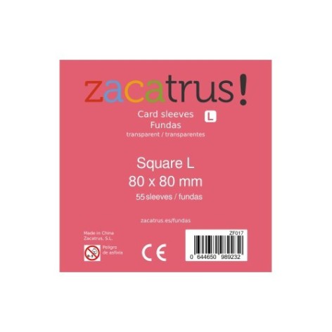 Fundas Cuadradas Zacatrus 80x80mm (55 ud)