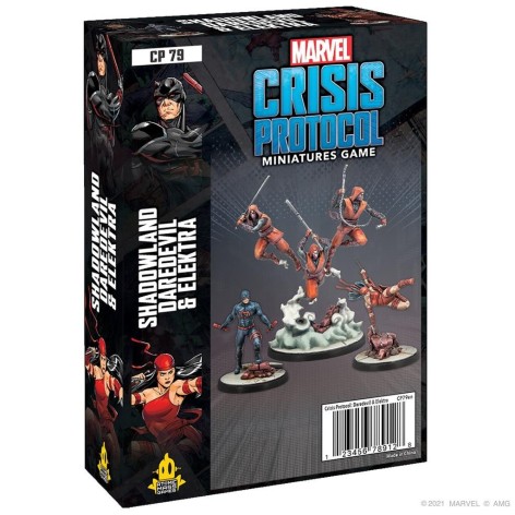Marvel Crisis Protocol: Shadowland Daredevil and Elektra - expansión juego de mesa