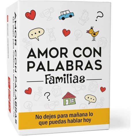 Amor con Palabras: Familias - juego de cartas 