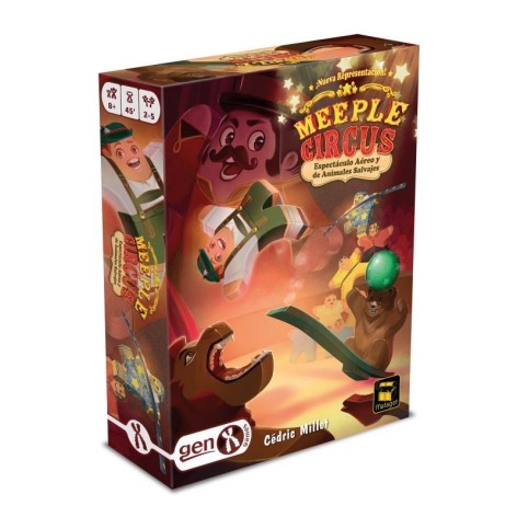 Meeple circus: Espectaculo Aereo y de Animales Salvajes - expansión juego de mesa