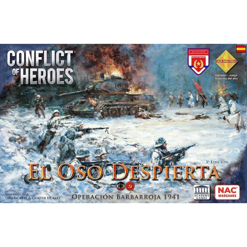 Conflict of Heroes: El Oso Despierta (Tercera Edición) - Operación Barbarroja 1941 - juego de mesa