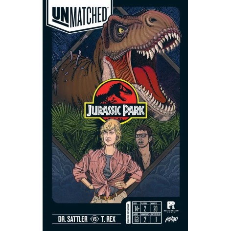 Unmatched Battle Of Legends: Jurassic Park Park Dr Sattler Vs T-Rex - juego de mesa