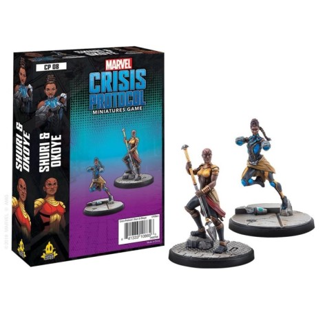 Marvel Crisis Protocol Okoye and Shuri - expansión juego de mesa