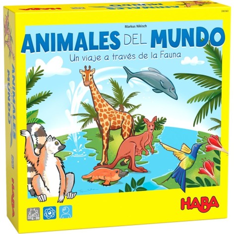 Animales del Mundo: un Viaje a Traves de la Fauna - juego de mesa para niños