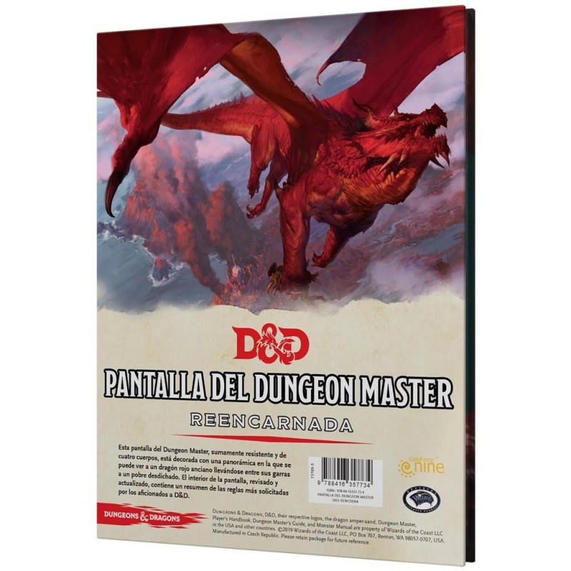 Dungeons and Dragons: Pantalla del Dungeon Master Reencarnada suplemento de rol
