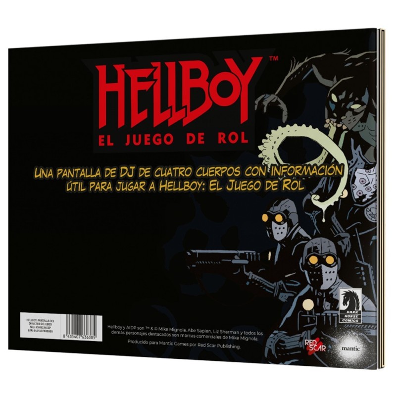 Hellboy RPG: Pantalla del Director de Juego - suplemento de rol