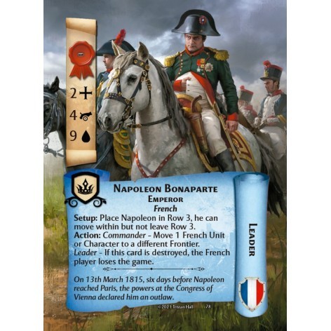 1815: La batalla de Waterloo - juego de cartas