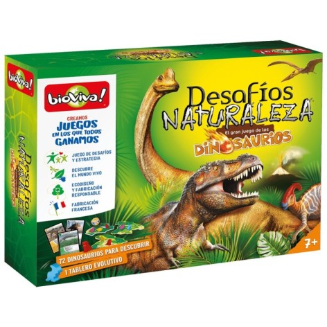 Desafios de la Naturaleza: el Gran Juego de los Dinosaurios - juego de mesa para niños