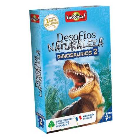 Desafios de la Naturaleza: Dinosaurios II - juego de cartas para niños