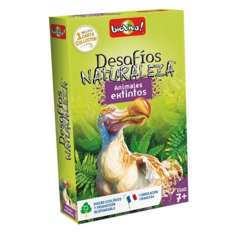 Desafios de la Naturaleza: Animales Extintos - juego de cartas para niños