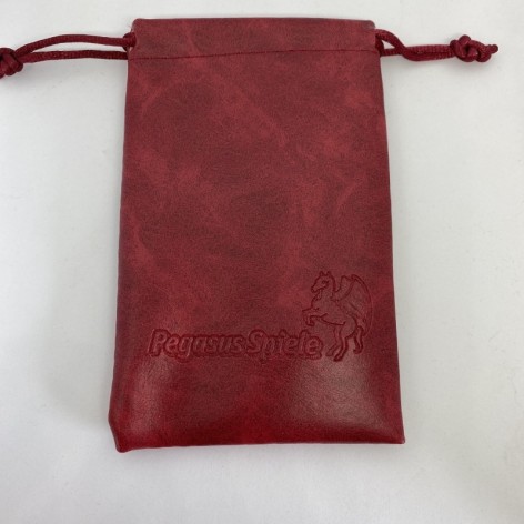 Bolsa para dados cuero PU Roja 110 x 70 mm