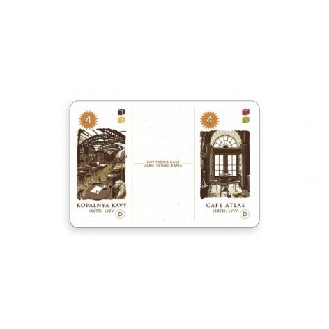 Cafe: Carta Promo LVIV - accesorio juego de mesa