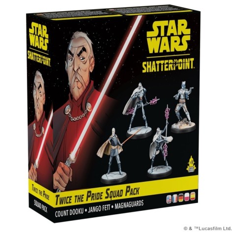 Star Wars Shatterpoint: Twice the Pride Count Dooku Squad Pack (castellano) - expansión juego de mesa