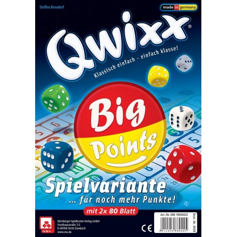 Qwixx Big Points - expansión juego de dados