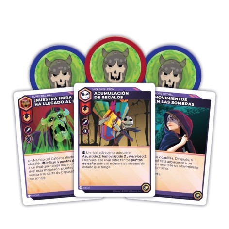 Disney Sorcerers Arena Alianzas Epicas: Sombras y Escalofrios - expansión juego de mesa