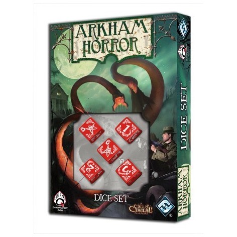 Set de dados Arkham Horror - Color Rojo