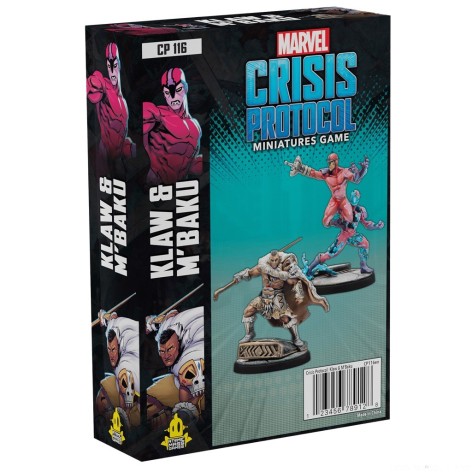 Marvel Crisis Protocol Klaw and MBaku - expansión juego de mesa