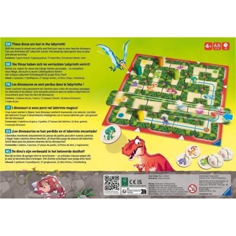 Labyrinth Junior: Dino (castellano) - juego de mesa para niños