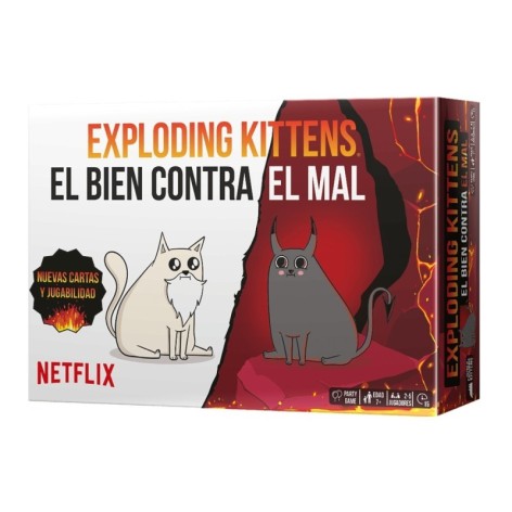Exploding Kittens: el Bien contra el Mal - juego de cartas