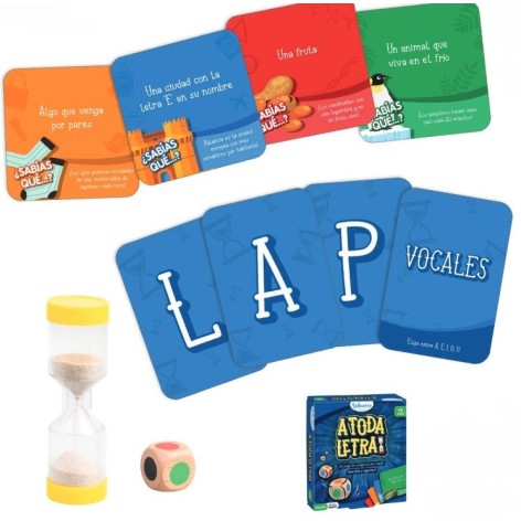 A toda Letra - juego de cartas para niños