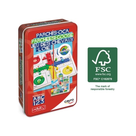 Parchis Oca: Caja Metalica - juego de tablero