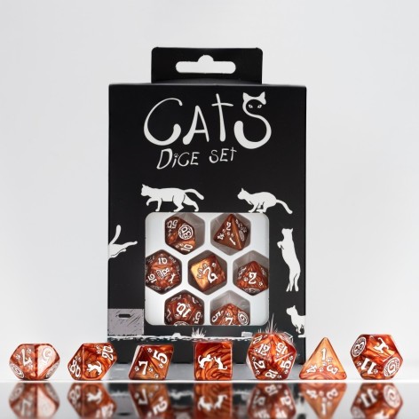 Set de dados de Gatos Muffin: Color Marron - accesorio juego de rol