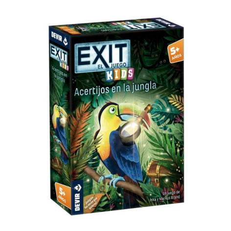 Exit Kids: Acertijos en la jungla - juego de cartas