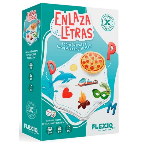 Enlaza Letras - juego de cartas para niños