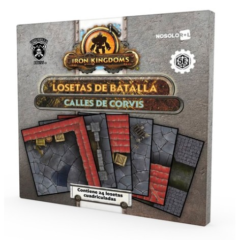 Iron Kingdoms: Losetas de Batalla - Calles de Corvis - accesorio