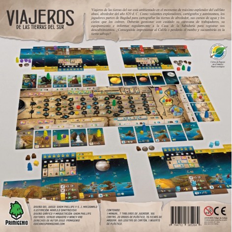 Viajeros de las Tierras del Sur - juego de mesa