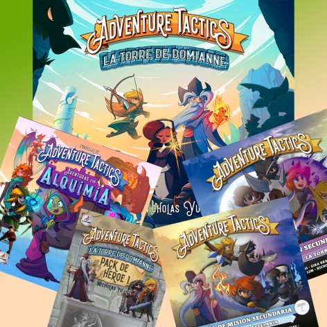 Pack Adventure Tactics: La Torre Domianne + Expansiones (castellano) - Juego de mesa