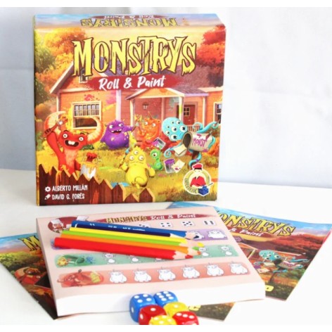 Monstrys: Roll and Paint juego de dados