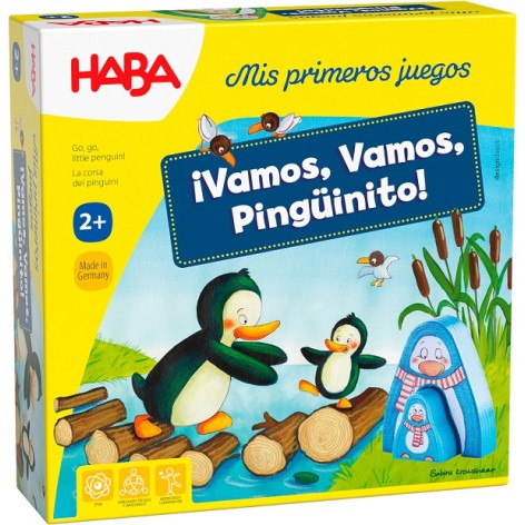 Vamos Vamos Pingüinito juego de mesa para niños de haba