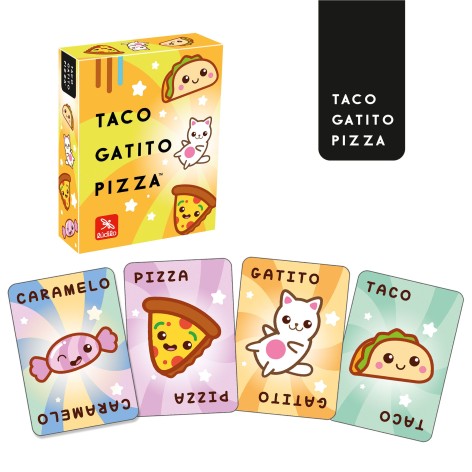 Taco, Gatito, Pizza - Juego de cartas para niños