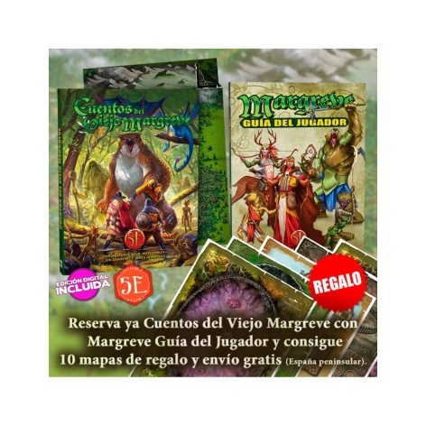 Pack Margreve: Cuentos del Viejo Margreve y Guia del Jugador + Promo - juego de rol