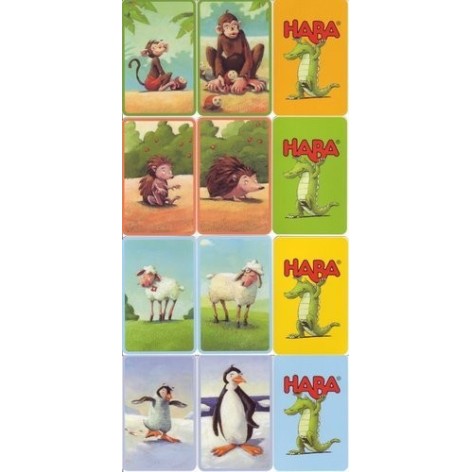 Animal sobre animal: Juego de cartas haba