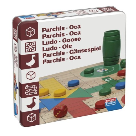 Parchis - Oca: Caja de Lata - juego de mesa