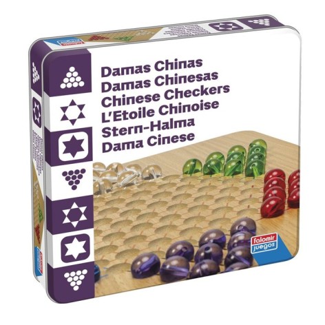 Damas Chinas: Caja de Lata - juego de mesa