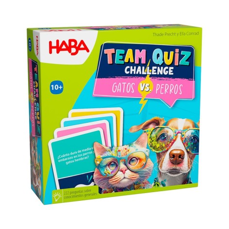 Team Quiz Challlenge: Gatos VS Perros - juego de cartas