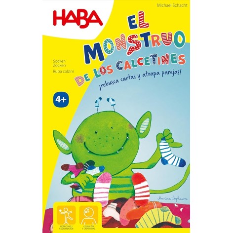 El monstruo de los calcetines: el Juego de Cartas - Juego de cartas para niños