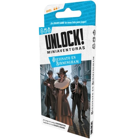 Unlock Miniaventuras: Asesinato en Birmingham - Juego de cartas