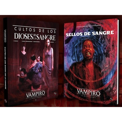 Vampiro: La Mascarada 5 edicion: Pack Cultos de los Dioses de la Sangre y Sellos de Sangre + PROMO - Suplemento de rol