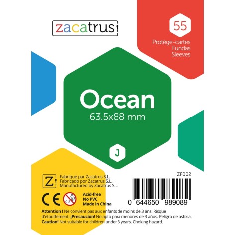 Fundas  Protectoras Zacatrus Standar modelo ocean- Tamaño 63.5 x 88 MM