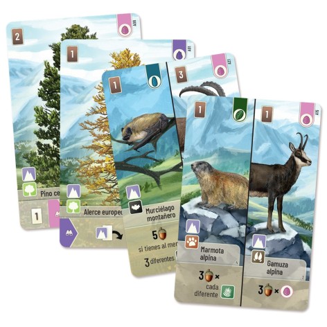 Forest Shuffle: Cumbres Alpinas - Expansión juego de cartas