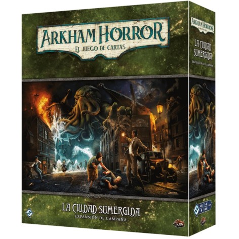 Arkham Horror: La Ciudad Sumergida - Expansion Campaña - expansión juego de cartas