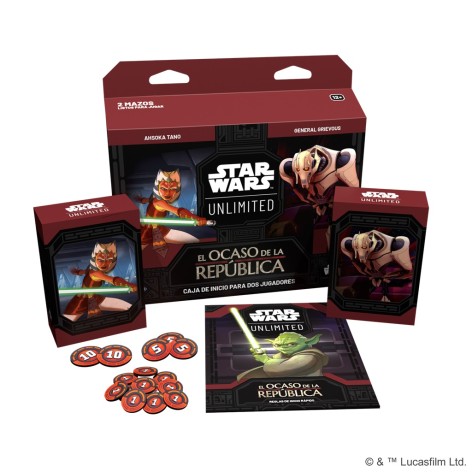 Star Wars Unlimited: El Ocaso de la Republica - Caja de Inicio - juego de cartas