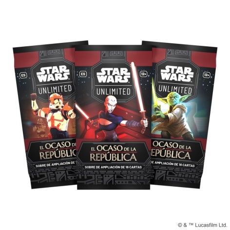 Star Wars Unlimited: El Ocaso de la Republica - Caja de 24 Sobres - expansion juego de cartas