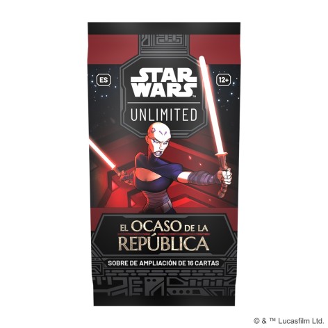 Star Wars Unlimited: El Ocaso de la Republica - Sobre - expansion juego de cartas