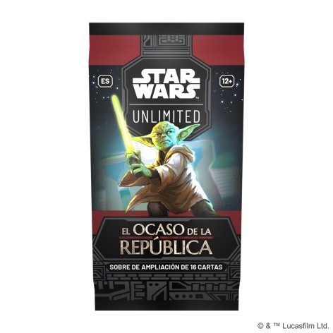 Star Wars Unlimited: El Ocaso de la Republica - Sobre - expansion juego de cartas