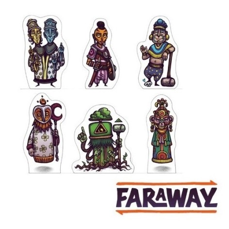 Faraway: Meeples de Madera - Accesorio